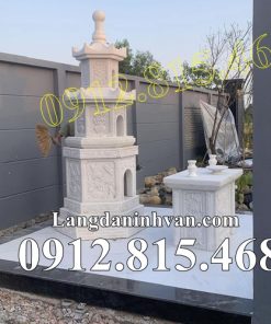 Mẫu tháp để tro cốt đá trắng đẹp bán tại Đắk Lắk - Tháp mộ đá đẹp tại Đắk Lắk