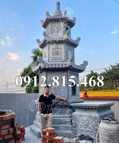 Mẫu tháp mộ lục giác đẹp bán tại Huế - Mộ bảo tháp để tro cốt, hài cốt tại Thừa Thiên Huế