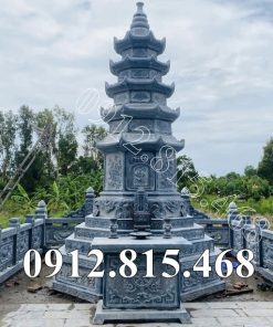 Mẫu tháp mộ sư đẹp xây hình lục giác, bát giác chuẩn phong thủy bán tại Đắk Lắk, Phú Yên - Tháp đá đẹp để tro cốt, hài cốt tại Đắk Lắk