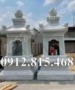 Mẫu tháp thờ cốt đá trắng đơn giản đẹp bán tại Đắk Lắk, Phú Yên - Mộ tháp đá để tro cốt tại Đắk Lắk