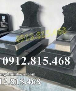 Mẫu mộ, chụp mộ ốp đá granite nguyên khối đẹp bán tại Phú Thọ - Mộ đá hoa viên tại Phú Thọ