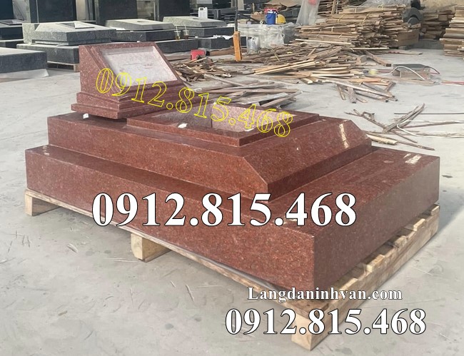 Mẫu mộ đá granite nguyên khối đơn giản hiện đại đẹp bán tại Thái Nguyên - Mộ đá hoa cương đẹp tại Thái Nguyên