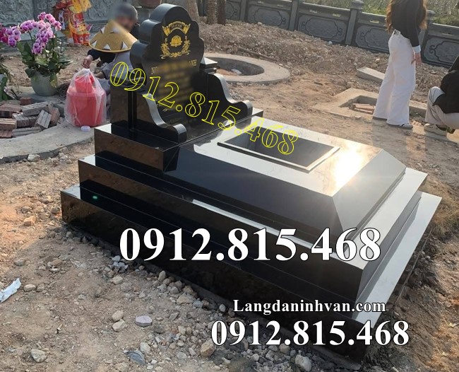 Mẫu mộ đá hoa cương đơn giản hiện đại đẹp bán tại Phú Thọ - Mộ đá hoa viên tại Phú Thọ