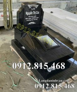 Mẫu mộ đá hoa cương nguyên khối hiện đại đẹp bán tại Quảng Ninh - Mộ đá granite tại Quảng Ninh