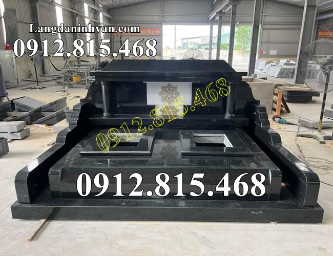 Mẫu mộ đôi đá granite đẹp bán tại Quảng Ninh - Mộ đôi tại Quảng Ninh