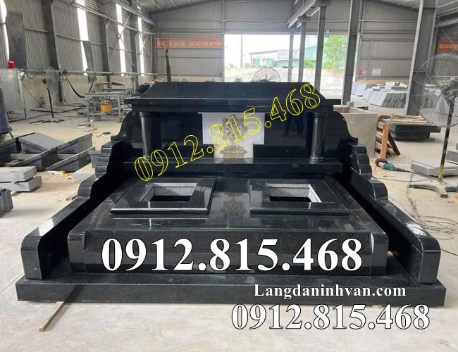 Mẫu mộ đôi đá granite đẹp bán tại Thái Nguyên - Mộ đá đôi tại Thái Nguyên