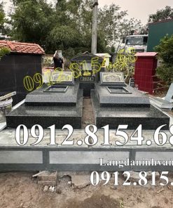 Mẫu mộ đôi đá hoa cương đẹp bán tại Hà Nội - Mộ đá tại Hà Nội