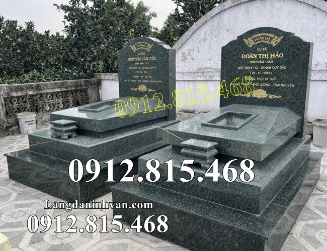 Mẫu mộ đôi đá hoa cương đẹp bán tại Phú Thọ - Mộ đôi đẹp tại Phú Thọ