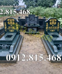 Mẫu mộ đôi đá hoa cương đẹp bán tại Quảng Ninh - Mộ đá đôi tại Quảng Ninh