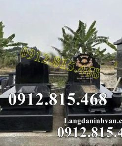 Mẫu mộ đôi đá hoa cương đẹp bán tại Thái Nguyên - Mộ đá đôi tại Thái Nguyên