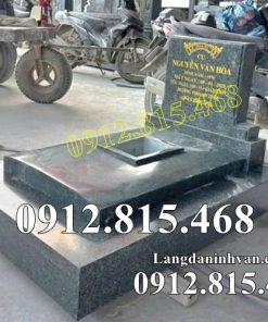 Mẫu mộ ốp đá granite nguyên khối đơn giản đẹp bán tại Quảng Ninh - Mộ đá hoa viên tại Quảng Ninh