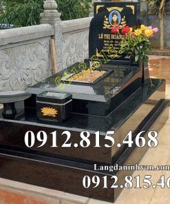 Mẫu mộ tam cấp đá granite đơn giản, hiện đại đẹp bán tại Quảng Ninh - Mộ đá tại Quảng Ninh