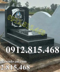 Mẫu mộ tam cấp đá hoa cương đơn giản hiện đại đẹp bán tại Thái Nguyên - Mộ đá đẹp tại Thái Nguyên