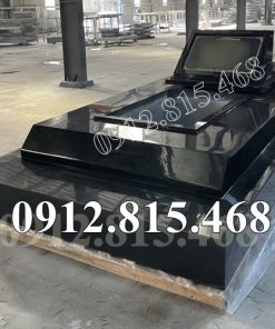 Mẫu mộ đá đen đẹp bán tại Đà Nẵng - Mộ đá granite Kim Sa tại Đà Nẵng