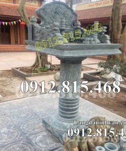 Mẫu bàn thờ thiên ngoài trời đá xanh rêu đẹp bán tại Thủ Dầu 1, Bến Cát, Thuận An, Dĩ An, Bàu Bàng, Dầu Tiếng, Tân Uyên, Bắc Tân Uyên