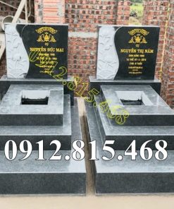 Địa chỉ bán mộ đá xanh rêu đơn giản tại Phú Thọ, Vĩnh Phúc - Mộ đá đẹp bán tại Phú Thọ