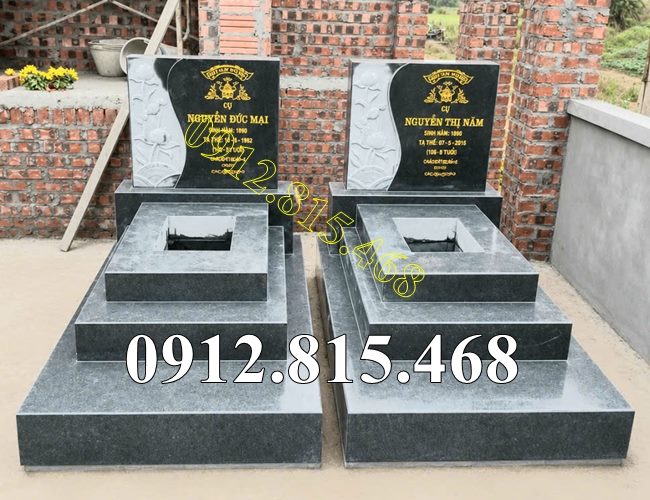 Địa chỉ bán mộ đá xanh rêu đơn giản tại Phú Thọ, Vĩnh Phúc - Mộ đá đẹp bán tại Phú Thọ