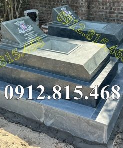 Địa chỉ bán mộ đơn giản đá xanh rêu tại Bắc Ninh, Bắc Giang - Mẫu mộ đá đẹp bán tại Bắc Ninh