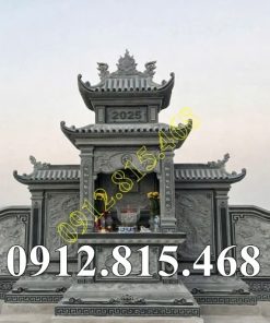 Lăng mộ đá xanh rêu bán tại Bắc Ninh LXR99 –  Mẫu lăng mộ đá đẹp tại Bắc Ninh, Bắc Giang