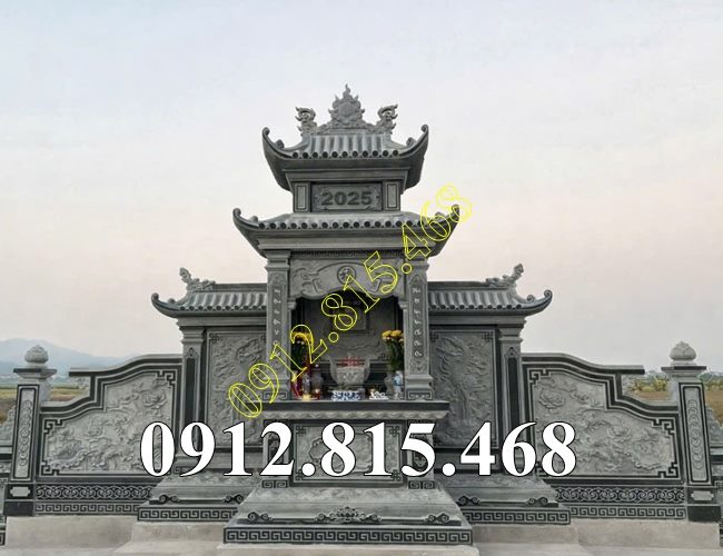Lăng mộ đá xanh rêu bán tại Bắc Ninh LXR99 – Mẫu lăng mộ đá đẹp tại Bắc Ninh, Bắc Giang