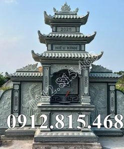 Lăng mộ đá xanh rêu đẹp bán tại Quảng Ninh LMXR14 –  Mộ đá tại Quảng Ninh