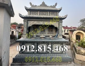 MXR37 Mộ đá xanh rêu bán tại Nghệ An – Mẫu mộ đá đẹp tại Nghệ An