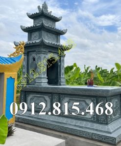 MXR67 Mộ đá xanh rêu bán tại An Giang – Mẫu chụp mộ đá đẹp tại An Giang, Kiên Giang