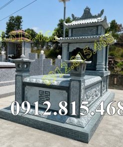 MXR76 Mộ đá xanh rêu bán tại Quảng Ngãi – Mẫu mộ đá đẹp tại Quảng Ngãi, Kon Tum