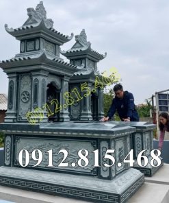 MXR99 Mộ đá xanh rêu bán tại Bắc Ninh – Mẫu mộ đá đẹp tại Bắc Ninh, Bắc Giang