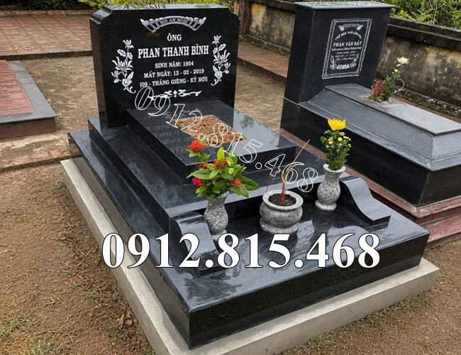 Mẫu lăng mộ đá hoa cương đơn giản đẹp bán tại Hà Tĩnh - Mộ đá hoa cương tại Hà Tĩnh