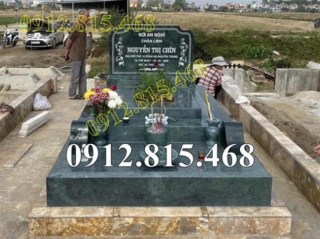 Mẫu mộ đá xanh rêu đẹp bán tại Hải Phòng, Hải Dương - Mộ đá tại Hải Phòng