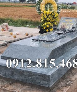 Mẫu mộ đá xanh rêu đẹp đơn giản bán tại Quảng Ninh MXR14 – Mộ đá Quảng Ninh