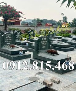 Mẫu mộ đá xanh rêu đơn giản đẹp bán tại Hà Nội - Chụp mộ đá