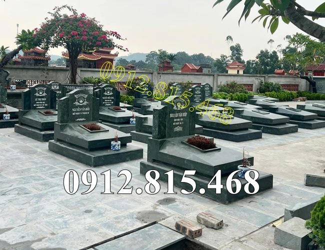 Mẫu mộ đơn giản đá xanh rêu đẹp bán tại Phú Thọ MDG19 – Mộ đá tại Phú Thọ, Vĩnh Phúc
