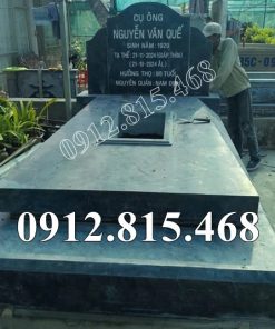 Mộ đơn giản đá xanh rêu đẹp bán tại Bắc Ninh, Bắc Giang - Mẫu lăng mộ đá đơn giản tại Bắc Ninh