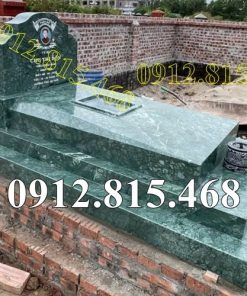 Mẫu mộ đá xanh rêu Ấn Độ đơn giản đẹp bán tại Lai Châu - Mộ đá bán tại Lai Châu