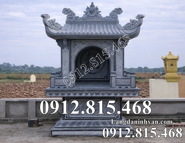 Mẫu miếu thờ bằng đá khối đẹp bán tại Lâm Đồng - Miếu thần linh thổ địa, quan thần linh, sơn thần tại Lâm Đồng