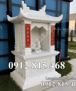 Mẫu miếu thờ đá trắng cẩm thạch đẹp bán tại Lâm Đồng - Miếu thờ thần linh đẹp tại Lâm Đồng