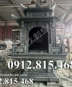 Mẫu miếu thờ đá xanh rêu đẹp bán tại Lâm Đồng - Miếu thờ thần linh thờ sơn thần, thổ địa, quan thần linh tại Lâm Đồng